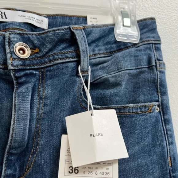 Zara Flare Jeans US 4 - Picture 3 of 6